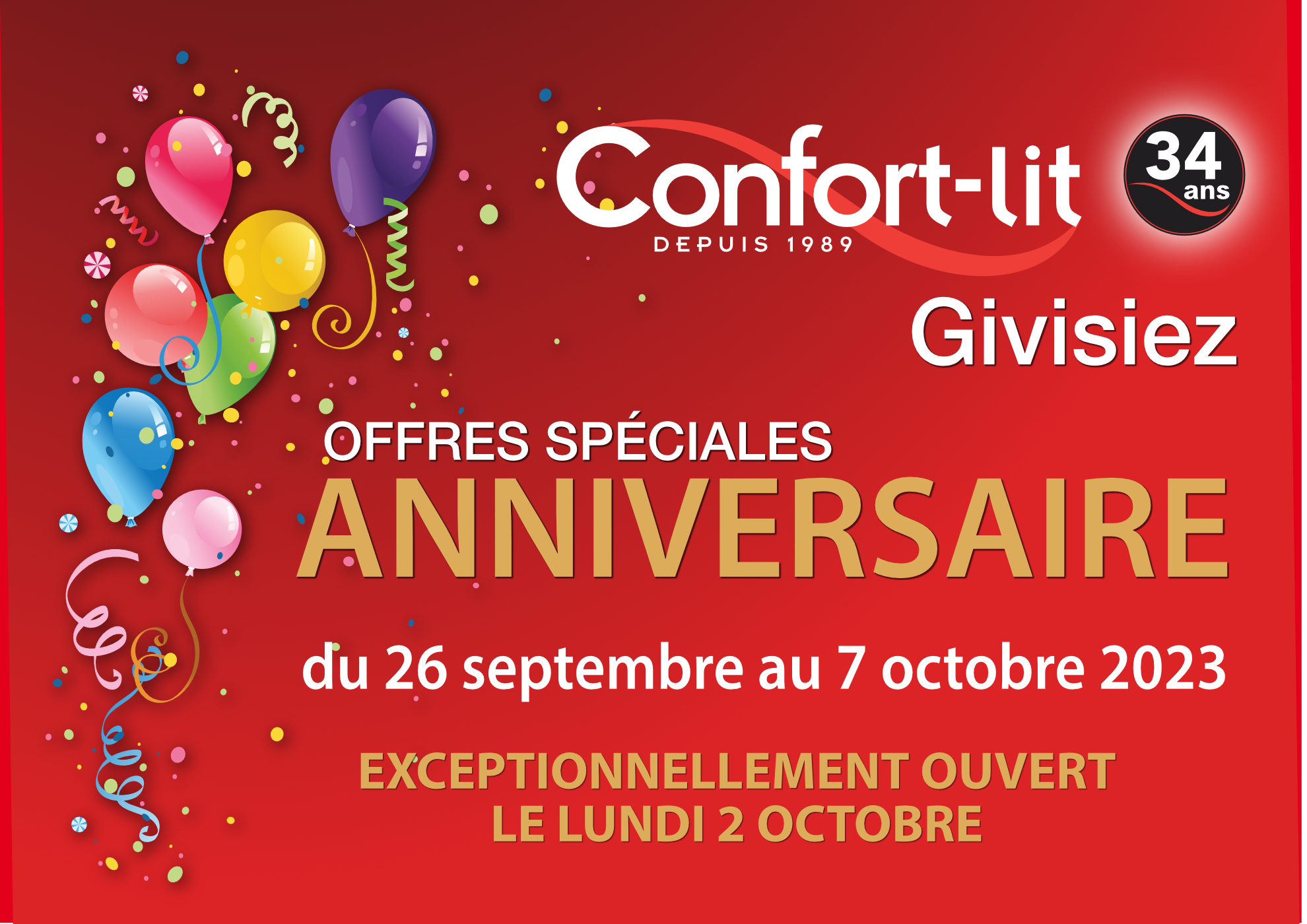Anniversaire Confort-Lit GIVISIEZ