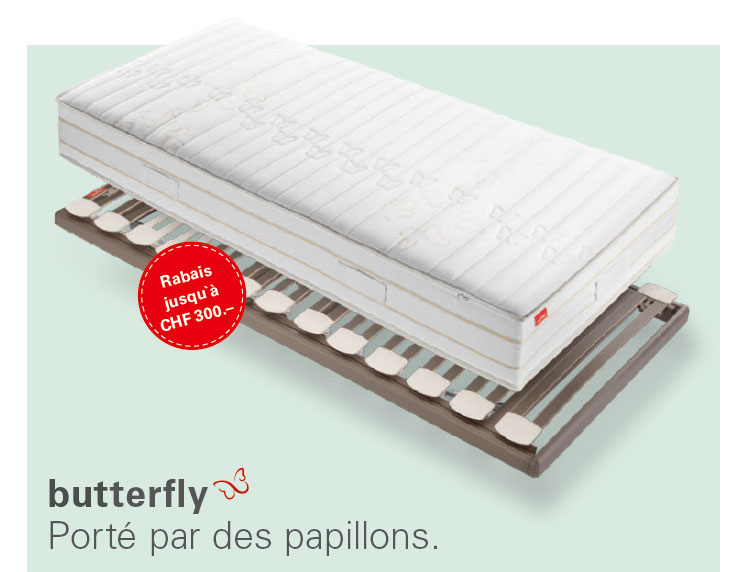 semaine papillon roviva 2025 matelas sommier dream away confort lit
