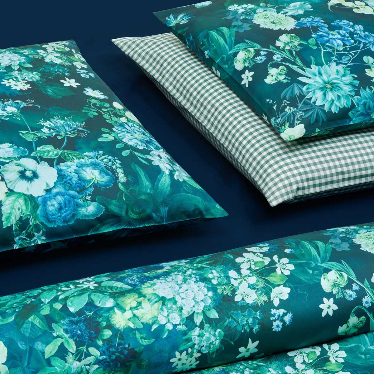 duvet oreiller Smaragd fischbacher lit