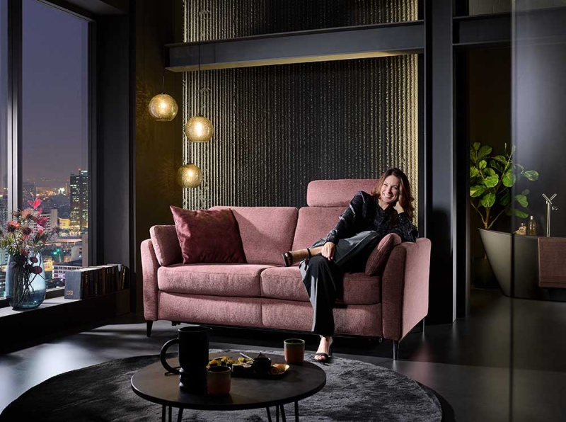 Canap&eacute;-lit MELYA, Hukla HU-LS23121 accoudoirs F, Confort-Lit Vaud, Fribourg