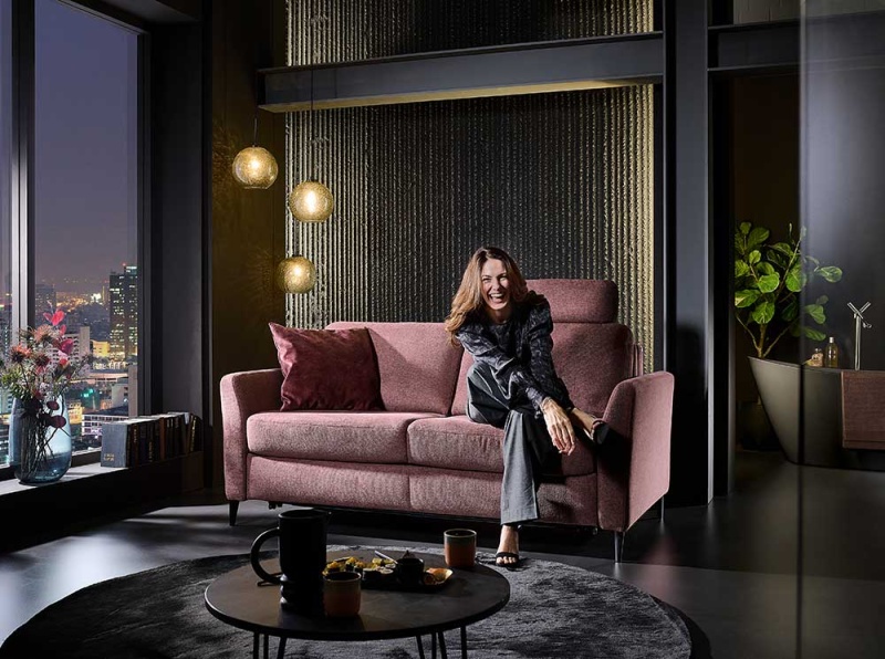 Canap&eacute;-lit MELYA, Hukla HU-LS23121 accoudoirs F, Confort-Lit Vaud, Fribourg