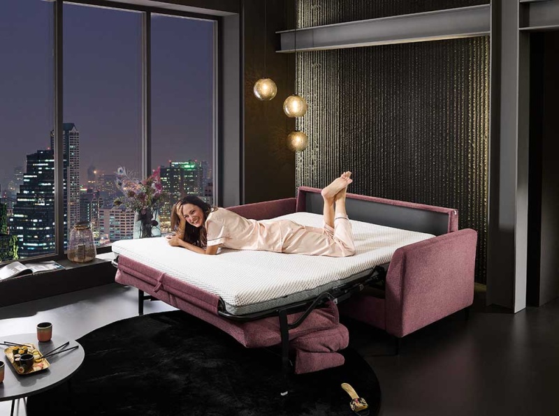 Canap&eacute;-lit MELYA, Hukla HU-LS23121 accoudoirs F, Confort-Lit Vaud, Fribourg