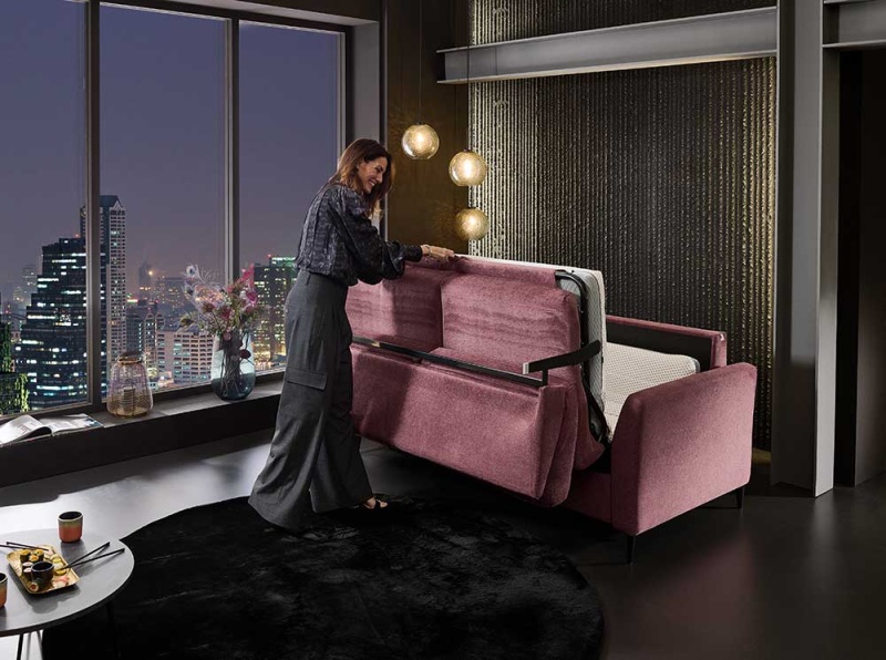 Canap&eacute;-lit MELYA, Hukla HU-LS23121 accoudoirs F, Confort-Lit Vaud, Fribourg