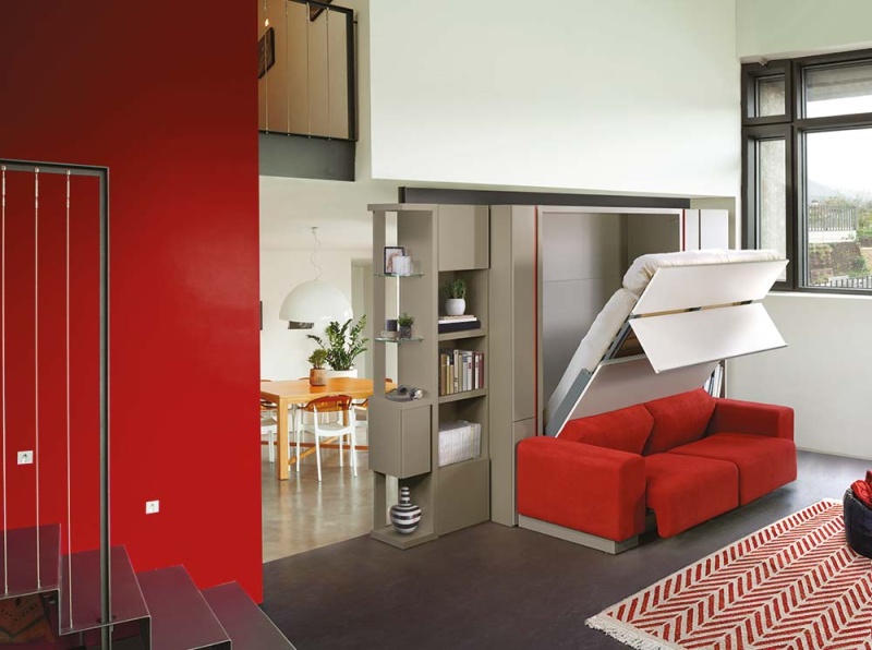 lit-escamotable-ketiam-pullman-avec-canape-rouge-semi-ouvert